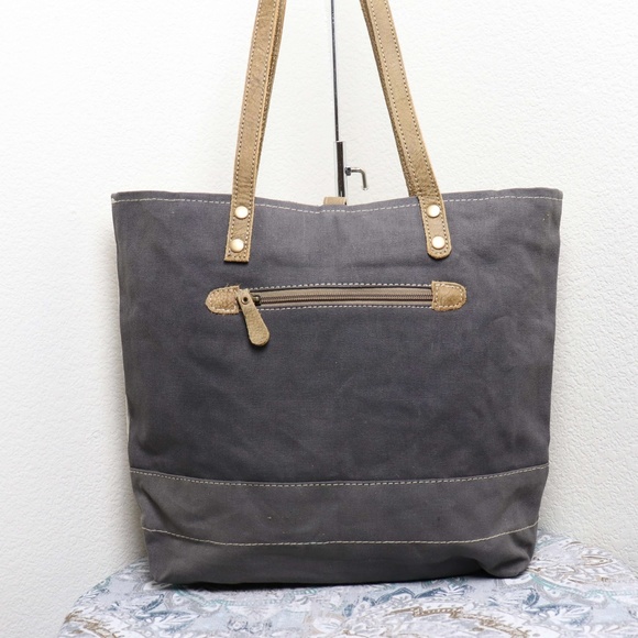 🆕 Myra Bag BOTTOM HAIR Large Canvas Tote Bag - Picture 3 of 8